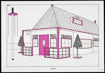 Crèche, de Une Cité Moderne, Dessins de Rob Mallet-Stevens Architecte, 1987